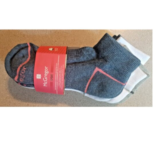 5 Pack of McGregor Sport Performance Cushion Quarter Cut Socks Women's Size 4-10 - Picture 1 of 2